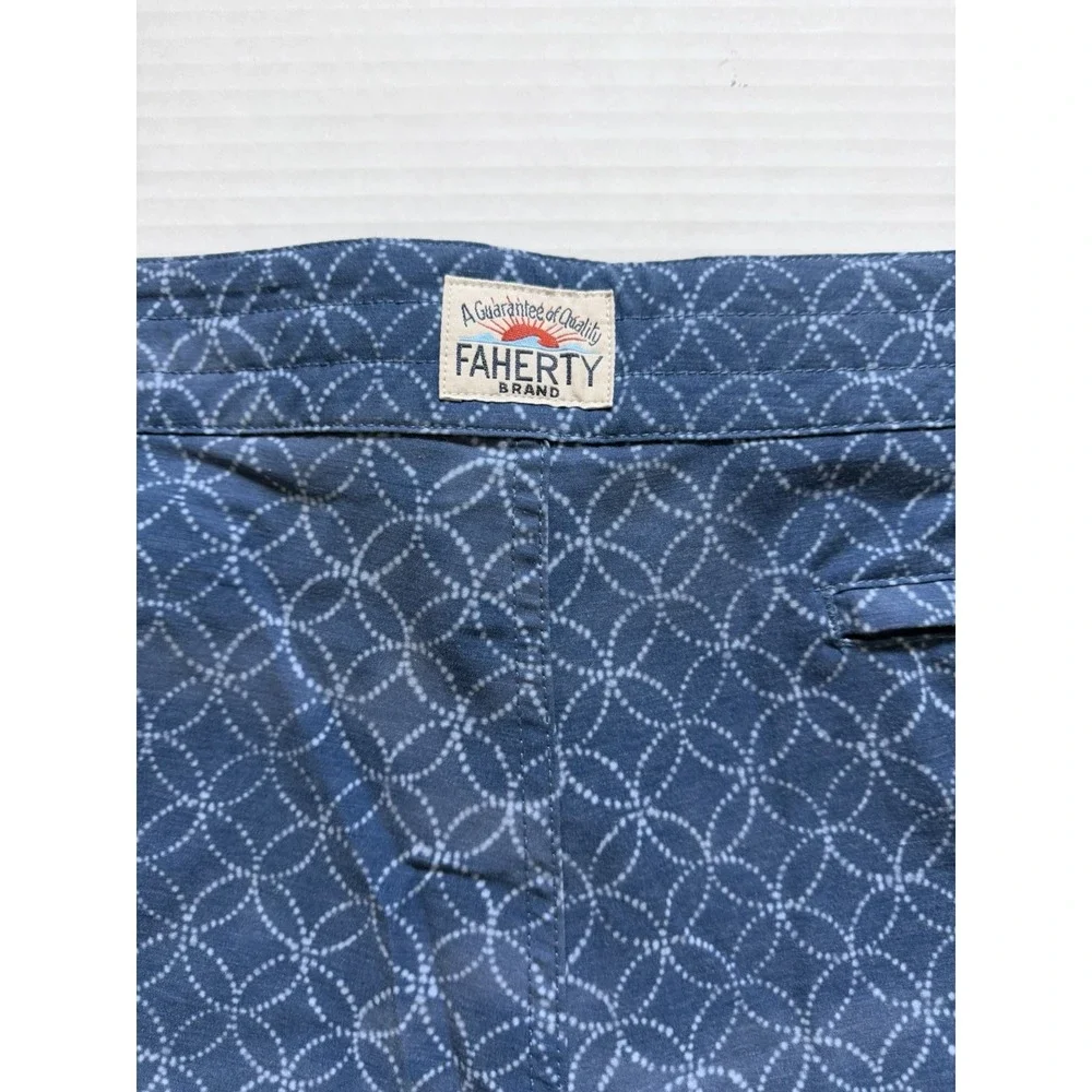 Faherty Men's Swim Shorts Swim Trunks Blue Size 36